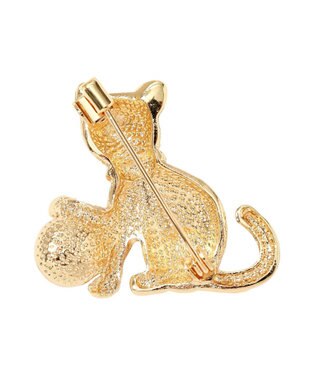 YECCA VECCA キャットパールブローチ Gold