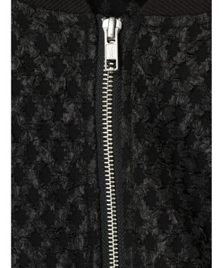 Green Parks ・ＳＵＧＡＲ　ＳＰＯＯＮ　エンボスチェックブルゾン Black