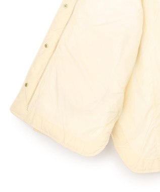 UNFILO 【自宅で洗濯OK / 軽量で暖かい】TAIONコラボ キルティングブルゾン クリーム