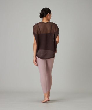 Chacott 【ノーソーイングニット】ラウンドメッシュニット ダークブラウン