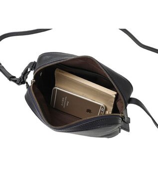 genten トスカ BOX型ミニショルダーバッグ ネイビー