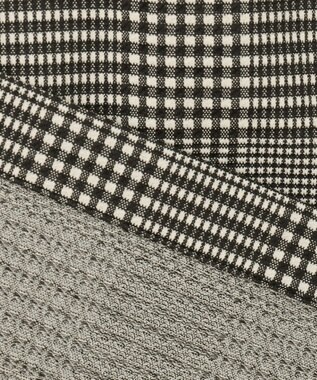 J.PRESS MEN 【KANEMASA】 グレンチェック サッカージャージー コーチジャケット ブラック系3