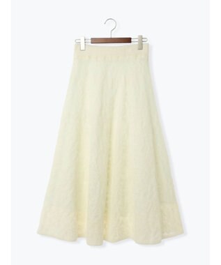 Te chichi 起毛レースニットスカート（セットアップ可）《2025winter catalog item》 オフホワイト