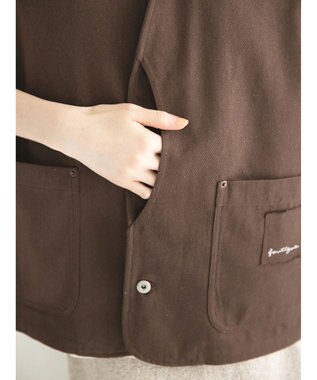 CRAFT STANDARD BOUTIQUE 【リサイクル】ヘビーツイルワークベスト Brown