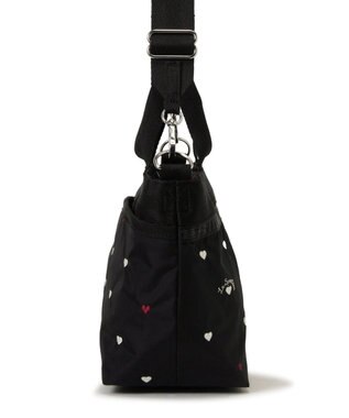 LeSportsac SMALL BUCKET TOTE/レッド/ホワイトハートEMB レッド/ホワイトハートEMB