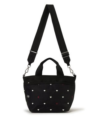 LeSportsac SMALL BUCKET TOTE/レッド/ホワイトハートEMB レッド/ホワイトハートEMB