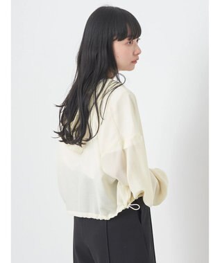 earth music&ecology シアーフードブルゾン Light Yellow