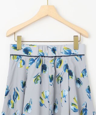 組曲 チューリッププリント フレアスカート ロイヤルブルー系5