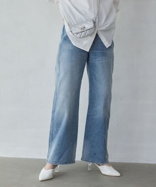 WEGO 【XS～Lサイズ展開/美脚】ストレートデニムパンツ デニム淡色