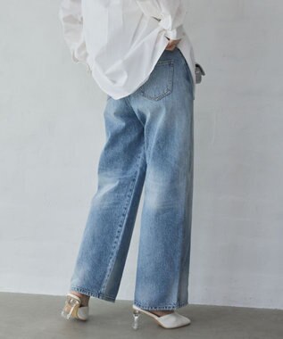 WEGO 【XS～Lサイズ展開/美脚】ストレートデニムパンツ デニム淡色