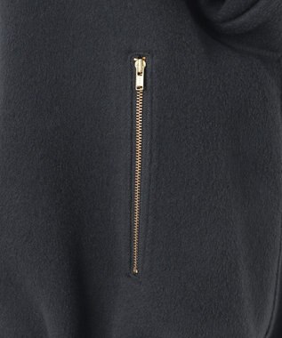 23区 【エステータ】ブラッシュドラムズウール ブルゾン スレートグレー系