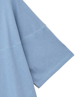 earth music&ecology ドルマンバックプリントＴｅｅ Blue