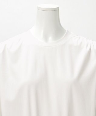 23区 S 【エステータ】ショルダータックジャージー カットソー ホワイト系
