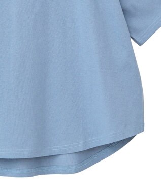 earth music&ecology ドルマンバックプリントＴｅｅ Blue