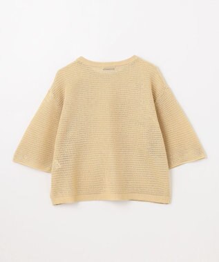 ANY 【洗濯機可/アンチピリング】アイレットメッシュニット ベージュ