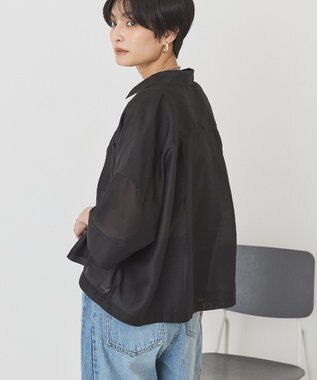 AMERICAN HOLIC 【先行予約】【WEB限定】Wポケットシアー半袖シャツ Black