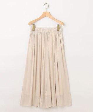 組曲 S 【ウエストゴム・WEB限定】シアープリーツライクシフォン パンツ ベージュ系