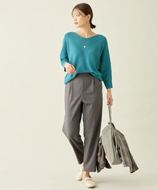 ANY 【6サイズ展開/ウエストゴム】イージーテーパードパンツ グレー