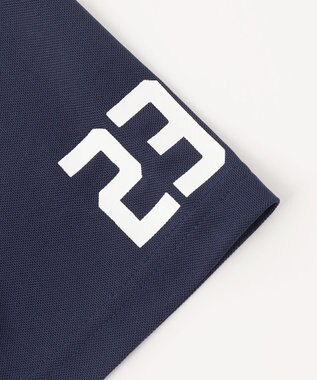 23区GOLF 【PEANUTS】【MEN】スヌーピーコラボ 半袖ポロシャツ ネイビー系