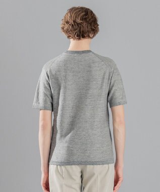 JOSEPH HOMME リネンヘリンボン　Vネックニット ライトグレー系3