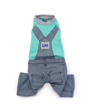 PET PARADISE 犬の服 犬 服 秋冬 Ｌｅｅ パンツ つなぎ 【小型犬】 ヒッコリー 青緑