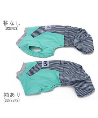 PET PARADISE 犬の服 犬 服 秋冬 Ｌｅｅ パンツ つなぎ 【小型犬】 ヒッコリー 青緑