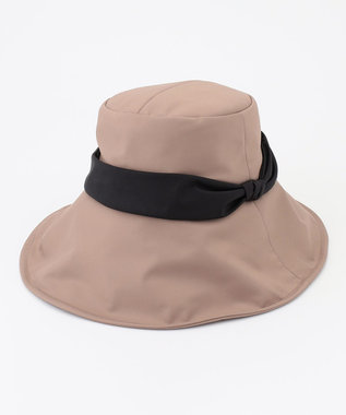 自由区 【撥水・洗える】ワイドブリム ハット ブラウン系