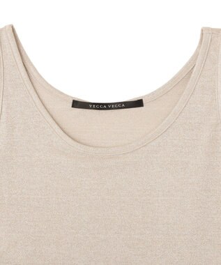 YECCA VECCA ラメタンクトップ Light Beige