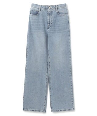 BEIGE， 【洗える】VICTOR / ワイドデニムパンツ L.Indigo