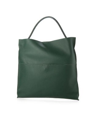 UNBILLION perche / カウレザー裏無し1本手トート グリーン