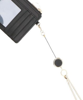 LANVIN en Bleu ブルフルール リール付ファスナーパスケース ブルー