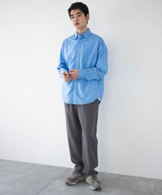 WEGO 【ウエストゴム/SMLサイズ展開】TRイージーストレートパンツ ダークグレー