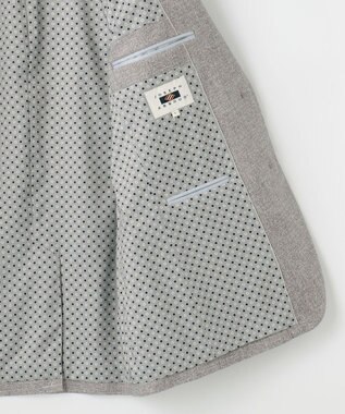 JOSEPH ABBOUD 【キングサイズ・ストレッチ/伸縮回復性】フランネルジャージージャケット ライトグレー系