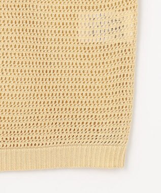 ANY 【洗濯機可/アンチピリング】アイレットメッシュニット ベージュ