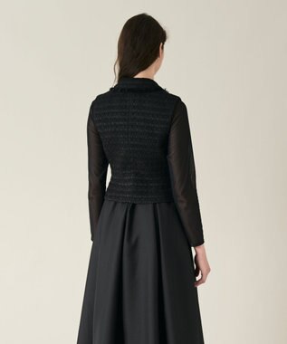 GRACE CONTINENTAL ツイードベスト ブラック