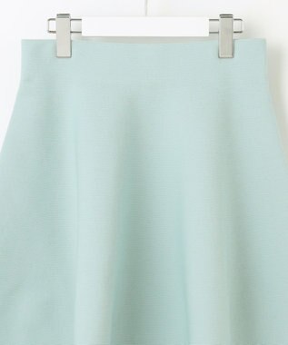 自由区 【洗える】ポリエステルホールガーメント スカート ライトグリーン系