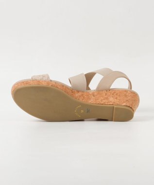 BONTRE 【pied du lapan/ピエドラパン】クロスベルトウエッジサンダル/50727ZI ゴールド