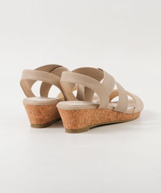 BONTRE 【pied du lapan/ピエドラパン】クロスベルトウエッジサンダル/50727ZI ゴールド