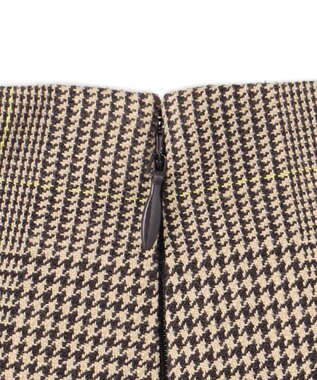 uncrave グレンチェック ワイドパンツ ブラウンチェック