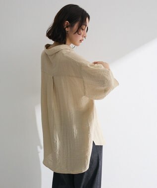 Green Parks ・ＥＬＥＮＣＡＲＥ　ＤＵＥシアーボリュームスリーブシャ Khaki