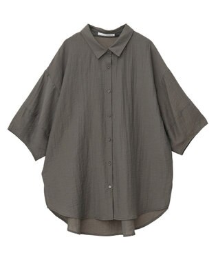 Green Parks ・ＥＬＥＮＣＡＲＥ　ＤＵＥシアーボリュームスリーブシャ Khaki