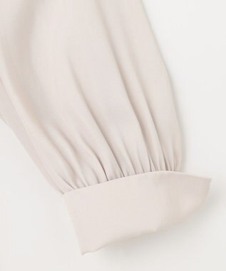 ANY SIS S 【洗える】かさねシャーリング ブラウス アイボリー