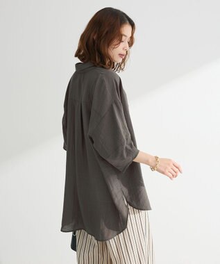 Green Parks ・ＥＬＥＮＣＡＲＥ　ＤＵＥシアーボリュームスリーブシャ Khaki