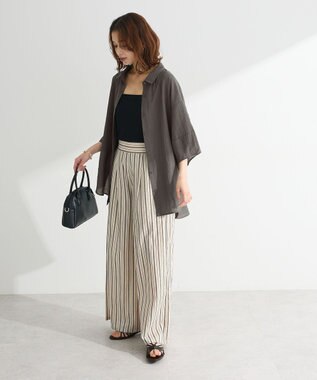 Green Parks ・ＥＬＥＮＣＡＲＥ　ＤＵＥシアーボリュームスリーブシャ Khaki