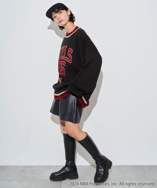 WEGO 【ユニセックス着用ITEM】別注NBAジャガードプルオーバー ブラック