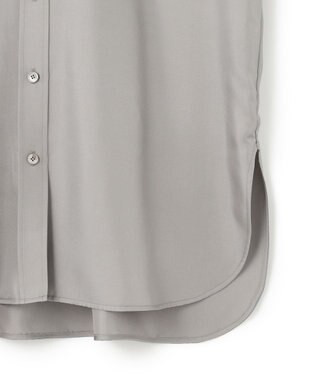 BEIGE， 【洗える】LISERONS / シルクシャツブラウス L Gray