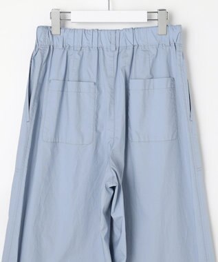 自由区 【セットアップ対応】ハイカウントブロードワイド ベイカーパンツ サックス