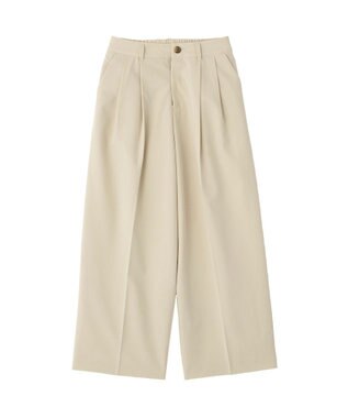 CRAFT STANDARD BOUTIQUE タックイージーワイドパンツ Light Beige