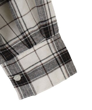 WEGO チェックBIGシャツ ホワイトチェック1