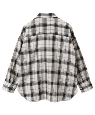 WEGO チェックBIGシャツ ホワイトチェック1